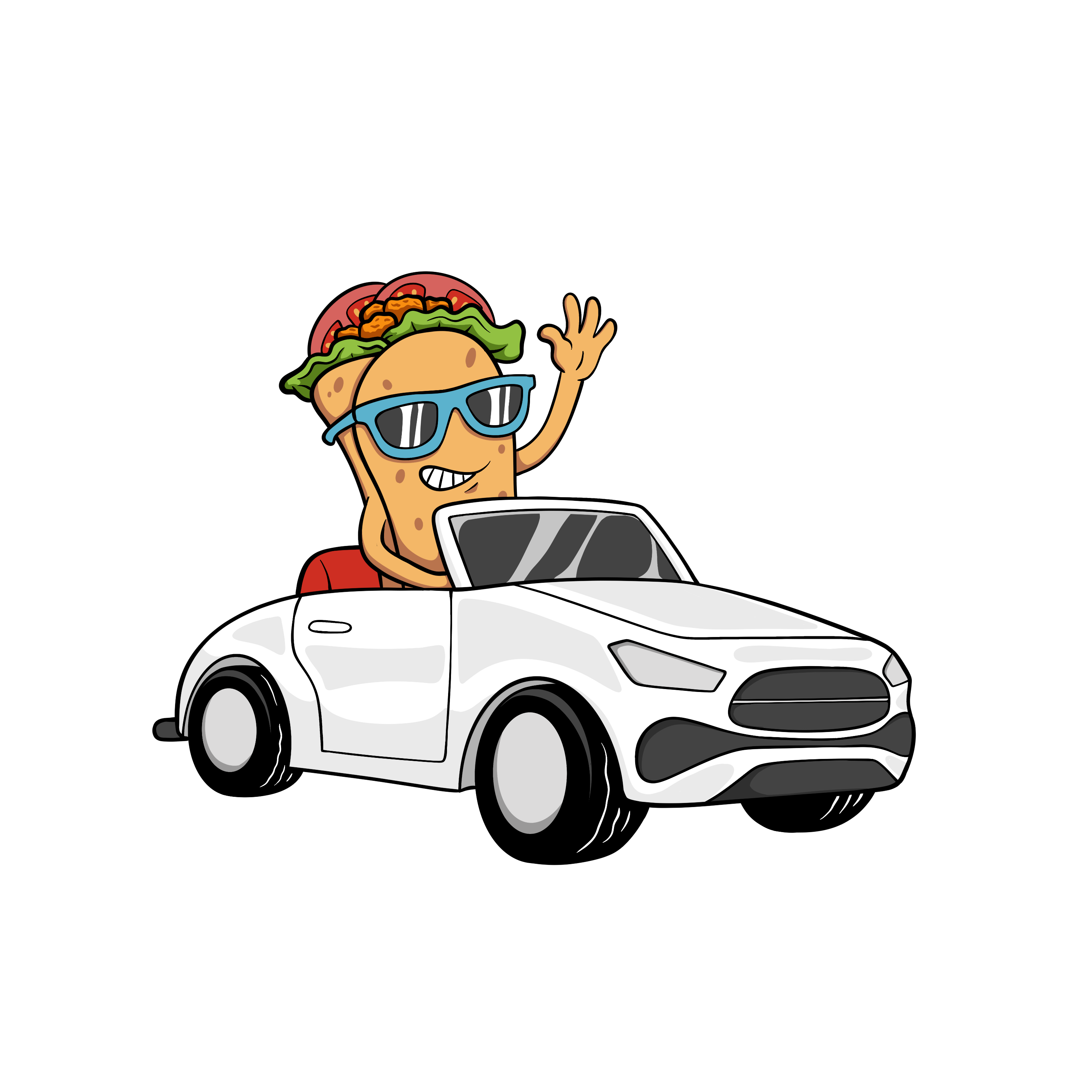 Mascotte voiture Fwencheese